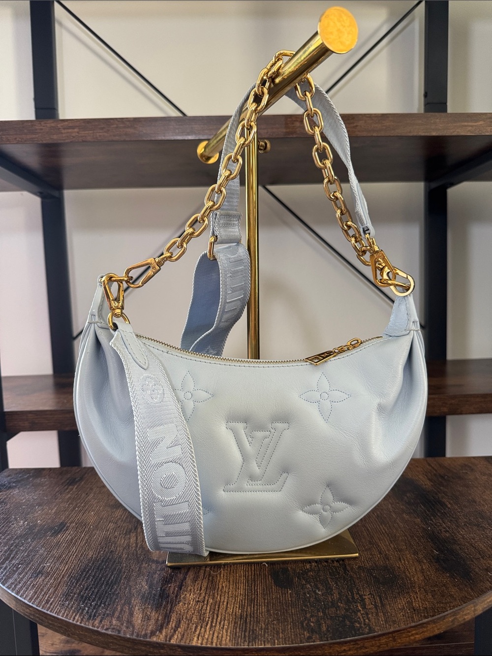 Louis Vuitton Shoulder Bag with Gold Hardware over the moon bubblegram